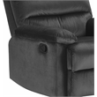 Pemberly Row Contemporary Transitional Recliner Chair Dark Gray