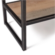 Pemberly Row Contemporary Transitional Console Table Brown Finish