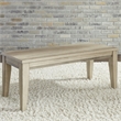 Pemberly Row Contemporary Transitional Light Brown Bench (RTA)