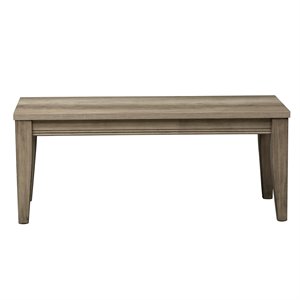 Pemberly Row Contemporary Transitional Light Brown Bench (RTA)