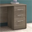 Pemberly Row 16W 3 Drawer File Cabinet in Modern Hickory - Engineered Wood