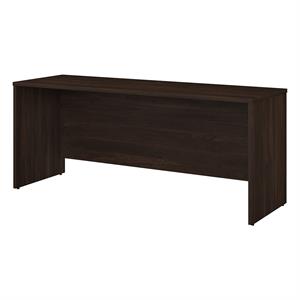 Pemberly Row 72W x 24D Credenza Desk in Black Walnut - Engineered Wood