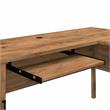 Pemberly Row 72W L Shaped Desk with Hutch in Fresh Walnut - Engineered Wood