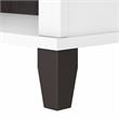 Pemberly Row Tall 5 Shelf Bookcase in White and Storm Gray - Engineered Wood
