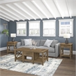 Pemberly Row Coffee Table with End Tables in Reclaimed Pine - Engineered Wood