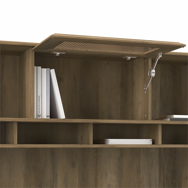 Pemberly Row Modern 60W Hutch in Reclaimed Pine - Engineered Wood
