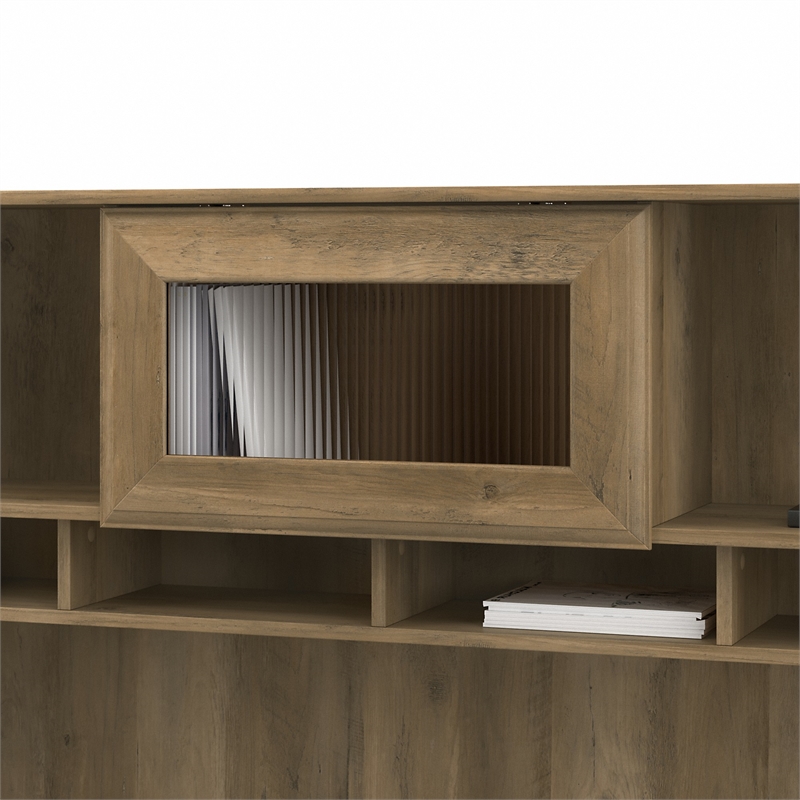 Pemberly Row Modern 60W Hutch in Reclaimed Pine - Engineered Wood