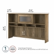 Pemberly Row Modern 60W Hutch in Reclaimed Pine - Engineered Wood