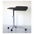 Pemberly Row Adjustable Mobile Laptop Stand in Black Anthracite