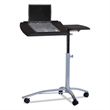Pemberly Row Adjustable Mobile Laptop Stand in Black Anthracite