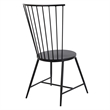 Pemberly Row Contemporary Metal Dining Chair with Black Finish