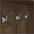 Pemberly Row 24W Hall Tree & Shoe Bench w/ Drawer in Ash Brown - Engineered Wood