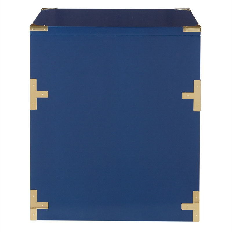 Pemberly Row 2 Drawer File Cabinet in Lapis Blue Fully Assembled