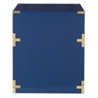 Pemberly Row 2 Drawer File Cabinet in Lapis Blue Fully Assembled