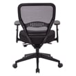 Pemberly Row Modern Air Grid and Mesh Office Chair in Black Fabric