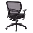 Pemberly Row Modern Air Grid and Mesh Office Chair in Black Fabric