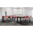 Pemberly Row 3 x 8 FT Conference Table - Mahogany - Bistro Height