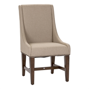 Pemberly Row Upholstered Side Chair (RTA) Antique Brownstone - Set of 2