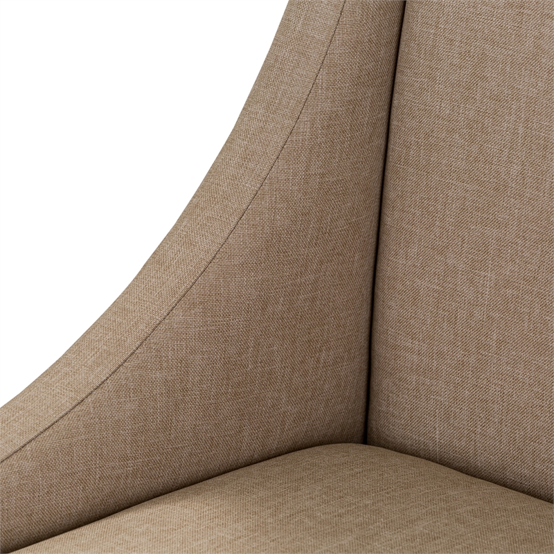 Pemberly Row Upholstered Side Chair (RTA) Antique Brownstone - Set of 2