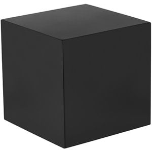 Pemberly Row End Table Coffee Accent Table Square in Metal - Black