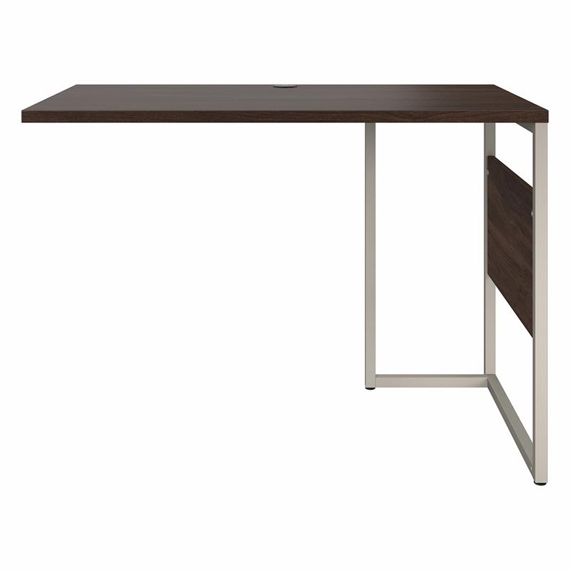 Pemberly Row 42W x 24D Desk Return/Bridge in Black Walnut - Engineered Wood