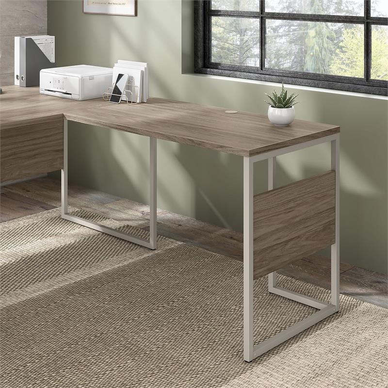 Pemberly Row 42W x 24D Desk Return/Bridge in Modern Hickory - Engineered Wood