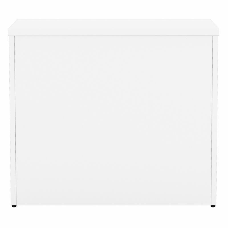 Pemberly Row Office Storage Cabinet with Drawers in White - Engineered Wood