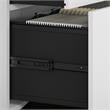 Pemberly Row Office Storage Cabinet with Drawers in White - Engineered Wood