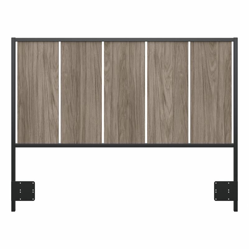 Pemberly Row Full/Queen Size Headboard in Modern Hickory - Engineered Wood