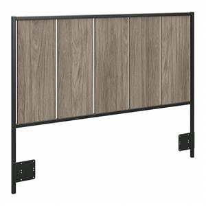 Pemberly Row Full/Queen Size Headboard in Modern Hickory - Engineered Wood