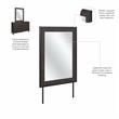 Pemberly Row 6 Drawer Dresser with Mirror in Charcoal Gray - Engineered Wood