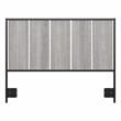 Pemberly Row Full/Queen Size Headboard in Platinum Gray - Engineered Wood