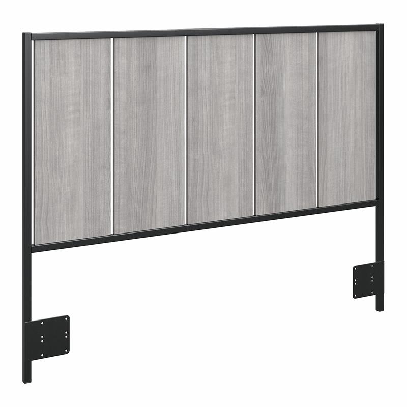 Pemberly Row Full/Queen Size Headboard in Platinum Gray - Engineered Wood
