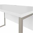 Pemberly Row 48W x 24D Computer Table Desk in White - Engineered Wood