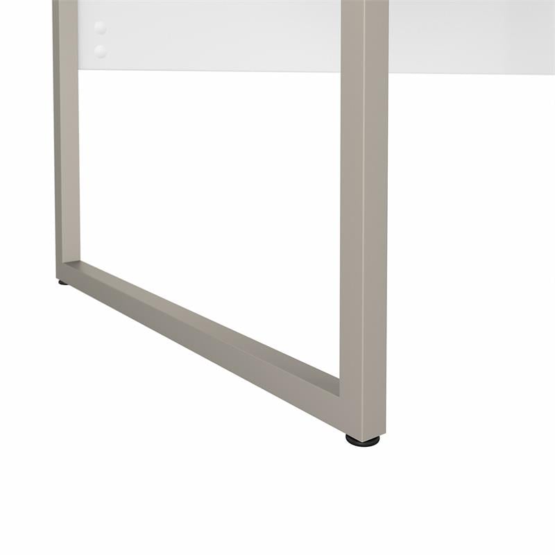 Pemberly Row 48W x 24D Computer Table Desk in White - Engineered Wood