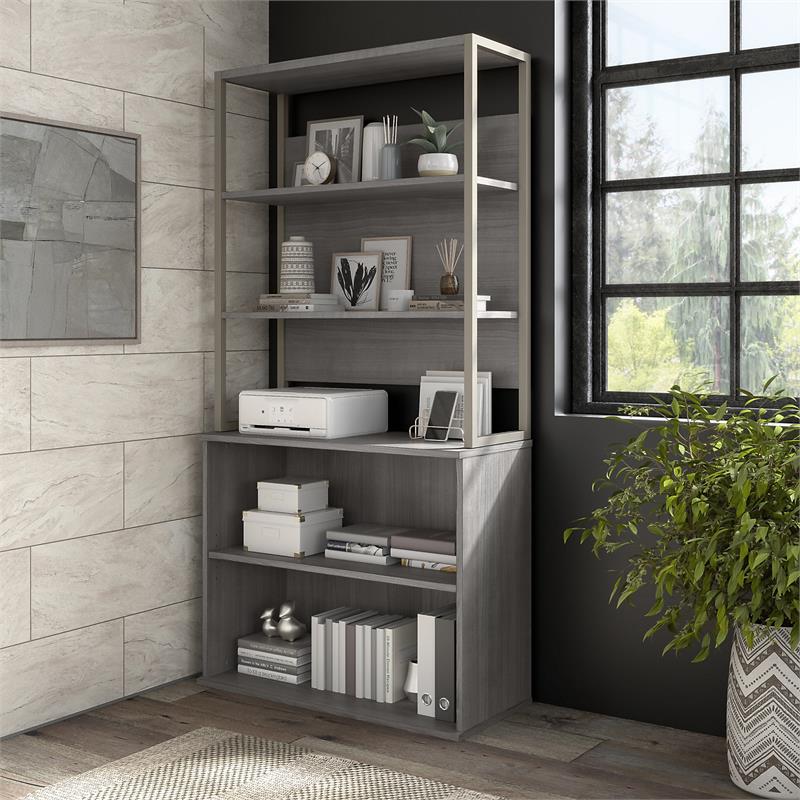 Pemberly Row 2 Drawer Lateral File Cabinet in Platinum Gray - Engineered Wood