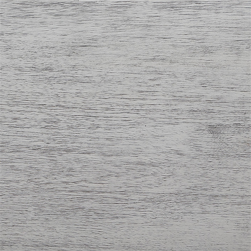 Pemberly Row Three-Drawer Hall Table with Shelf in Gray Wood Finish