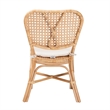 Pemberly Row Contemporary Brown Finished Rattan Dining Chair