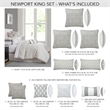 Pemberly Row 10-piece Fabric King Comforter Set in Gray/Platinum