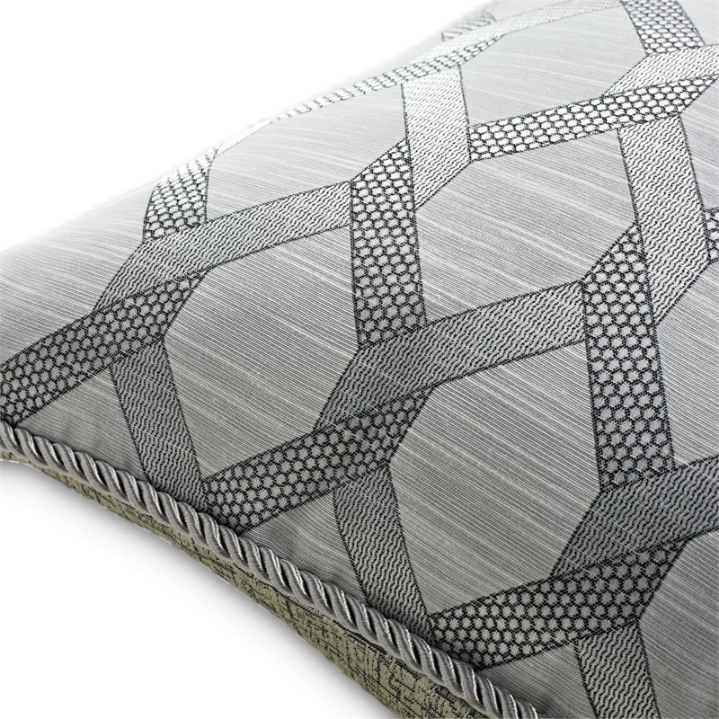 Pemberly Row 10-piece Fabric King Comforter Set in Gray/Platinum