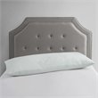 Pemberly Row Polyester Rayon Foam Pillow with Bamboo Cover in Ivory