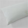 Pemberly Row Polyester Rayon Foam Pillow with Bamboo Cover in Ivory
