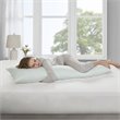 Pemberly Row Polyester Rayon Foam Pillow with Bamboo Cover in Ivory