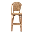 Pemberly Row Modern / Contemporary Bohemian Natural Rattan Bar Stool
