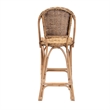 Pemberly Row Modern / Contemporary Bohemian Natural Rattan Bar Stool
