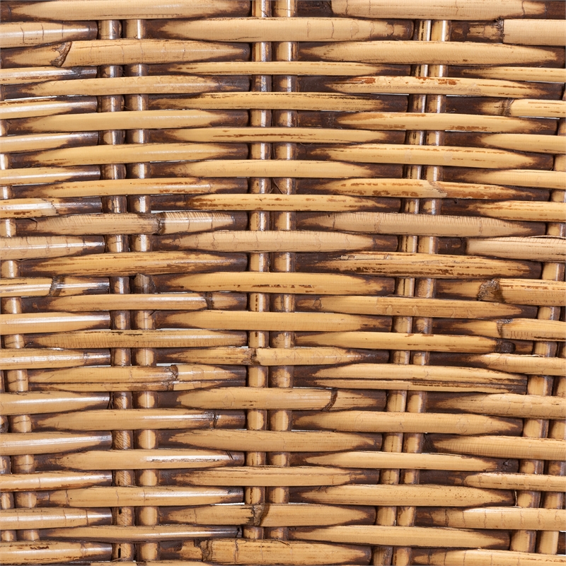 Pemberly Row Modern / Contemporary Bohemian Natural Rattan Bar Stool