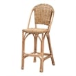 Pemberly Row Modern / Contemporary Bohemian Natural Rattan Bar Stool