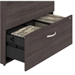Pemberly Row 2 Drawer Lateral File Cabinet in Storm Gray - Engineered Wood