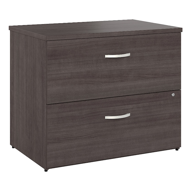 Pemberly Row 2 Drawer Lateral File Cabinet in Storm Gray - Engineered Wood