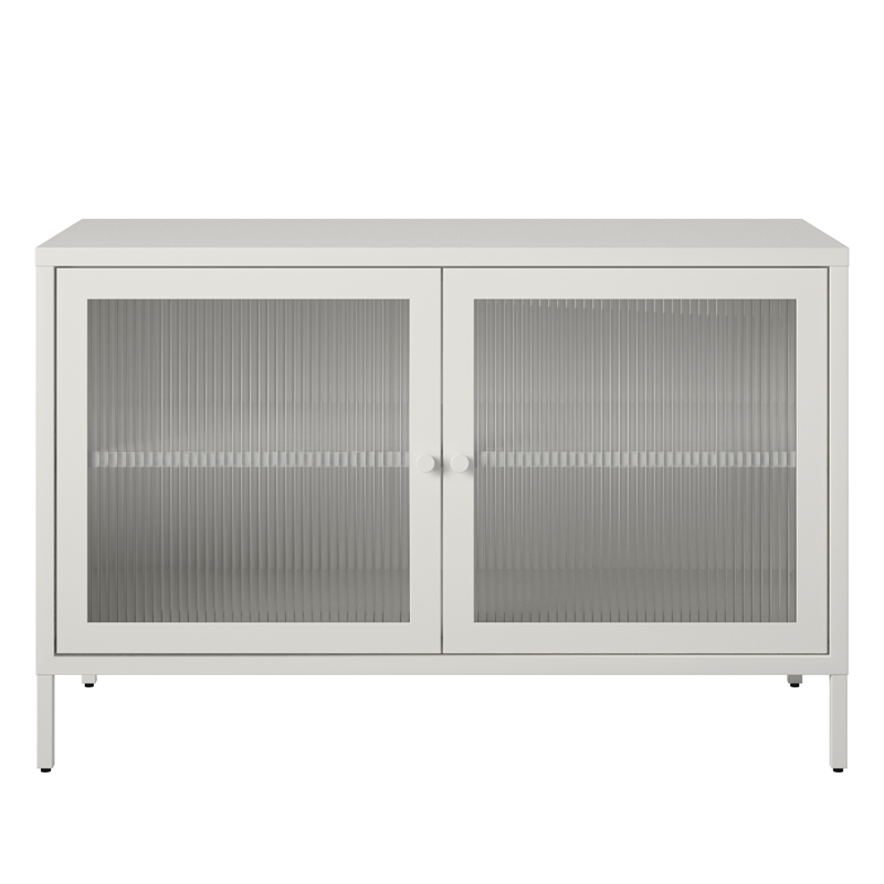 Pemberly Row Modern / Contemporary 2 Door Storage Cabinet in White